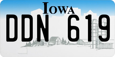 IA license plate DDN619