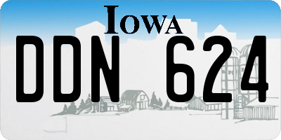 IA license plate DDN624
