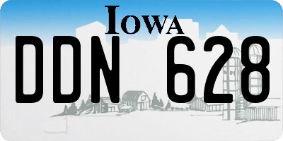 IA license plate DDN628