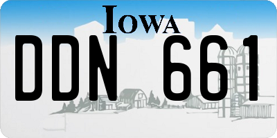 IA license plate DDN661