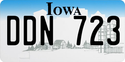 IA license plate DDN723