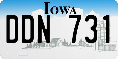 IA license plate DDN731
