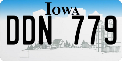 IA license plate DDN779