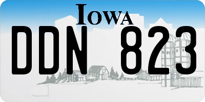 IA license plate DDN823