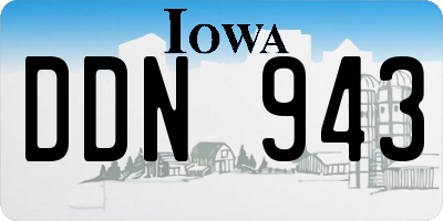 IA license plate DDN943