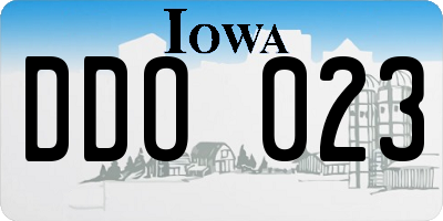 IA license plate DDO023
