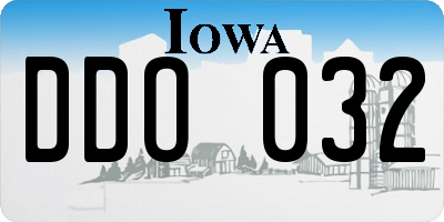 IA license plate DDO032
