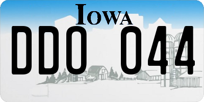 IA license plate DDO044