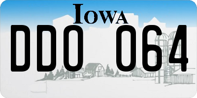 IA license plate DDO064