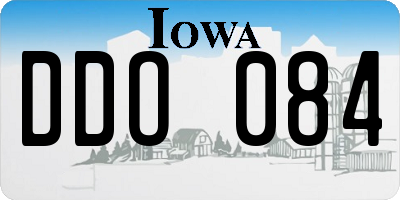 IA license plate DDO084