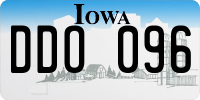 IA license plate DDO096