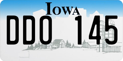 IA license plate DDO145