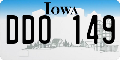 IA license plate DDO149