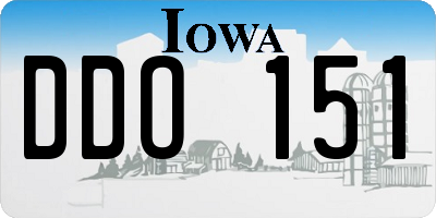 IA license plate DDO151