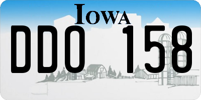 IA license plate DDO158