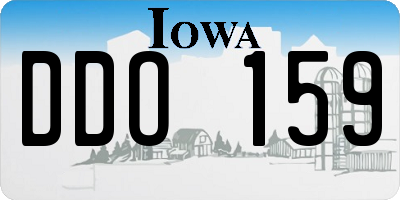 IA license plate DDO159