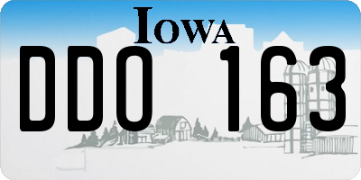 IA license plate DDO163