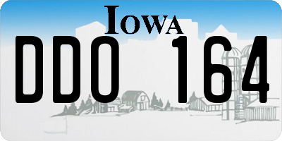 IA license plate DDO164
