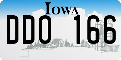 IA license plate DDO166