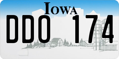 IA license plate DDO174