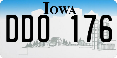 IA license plate DDO176
