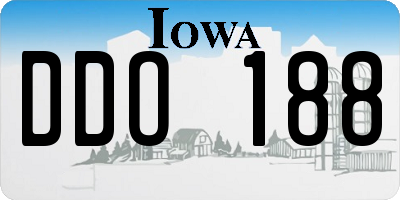IA license plate DDO188