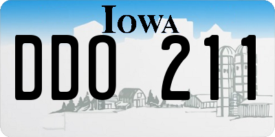 IA license plate DDO211