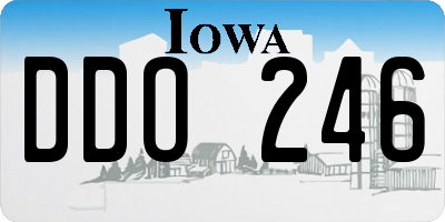 IA license plate DDO246