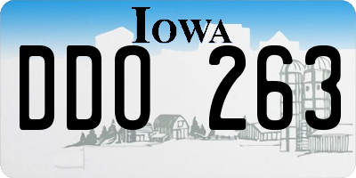 IA license plate DDO263