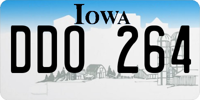 IA license plate DDO264