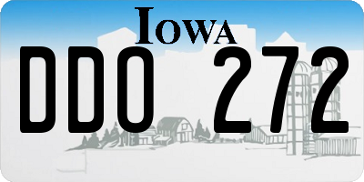 IA license plate DDO272