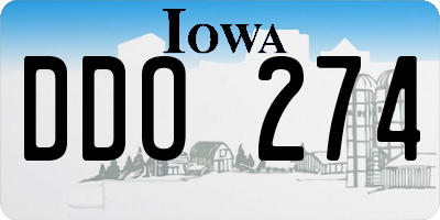 IA license plate DDO274