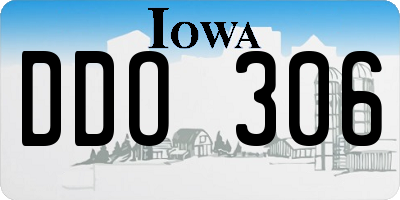 IA license plate DDO306