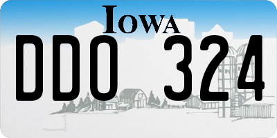 IA license plate DDO324