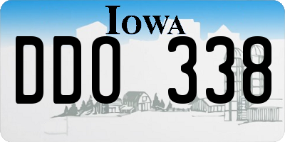 IA license plate DDO338