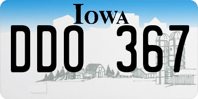 IA license plate DDO367