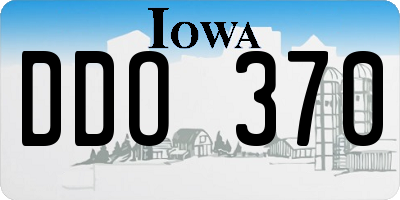 IA license plate DDO370
