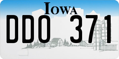 IA license plate DDO371