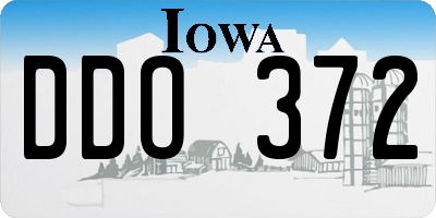 IA license plate DDO372