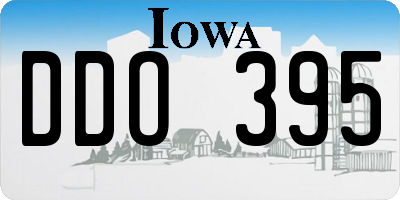 IA license plate DDO395