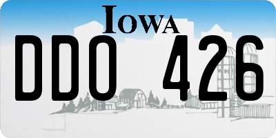 IA license plate DDO426