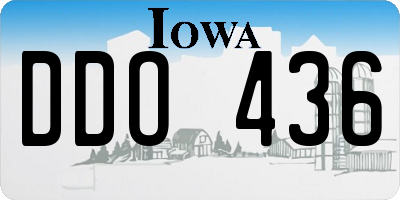 IA license plate DDO436