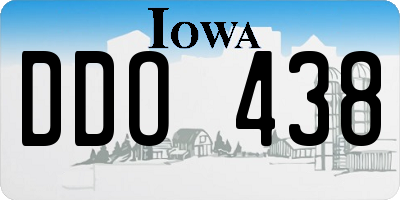 IA license plate DDO438