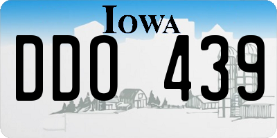 IA license plate DDO439