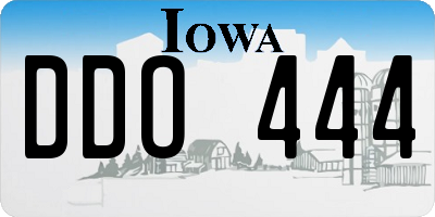 IA license plate DDO444