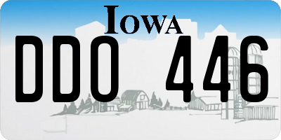 IA license plate DDO446