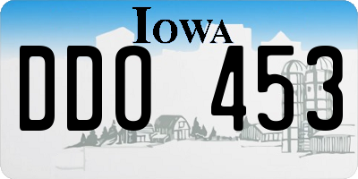 IA license plate DDO453