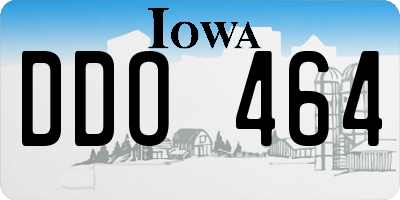 IA license plate DDO464