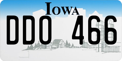 IA license plate DDO466
