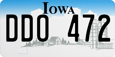 IA license plate DDO472